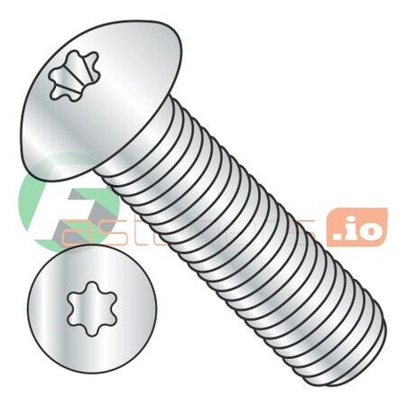 M5-0.80 X 12 Mm Torx Button Machine Screw, Zinc Plated Steel, 5000 PK